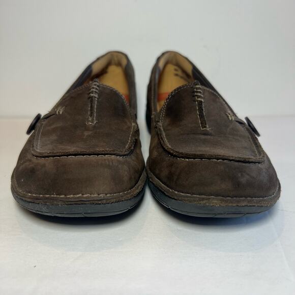 Unstructured By Clarks Slip-On Loafer Shoe Size 7.5 Brown Suede Leather Un.Loop - Picture 5 of 13